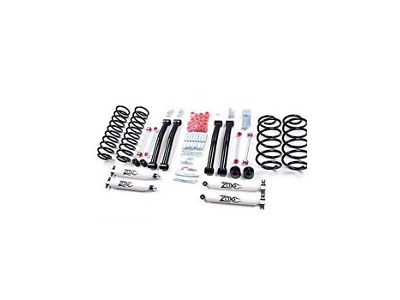 Zone Offroad 4-Inch Coil Spring Suspension Lift Kit with Nitro Shocks (03-06 Jeep Wrangler TJ)