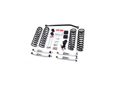 Zone Offroad 4-Inch Coil Spring Suspension Lift Kit with Nitro Shocks (07-11 Jeep Wrangler JK 2-Door)