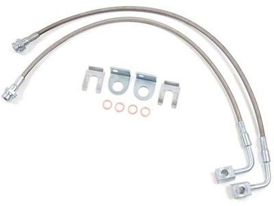 Zone Offroad Rear Stainless Brake Lines for 4 to 6-Inch Lift (07-18 Jeep Wrangler JK)