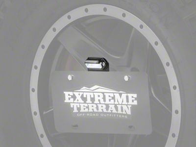 JKS Manufacturing Spare Tire License Plate Mount Kit with Light (87-18 Jeep Wrangler YJ, TJ & JK)