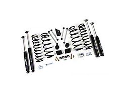 Zone Offroad 3-Inch Coil Spring Suspension Lift Kit with Nitro Shocks (18-25 2.0L or 3.6L Jeep Wrangler JL 4-Door, Excluding 4xe)