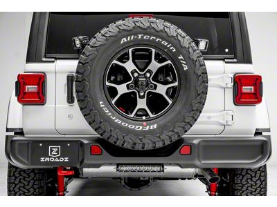 ZRoadz 10-Inch LED Light Bars with Rear Bumper Mounting Brackets (18-25 Jeep Wrangler JL)