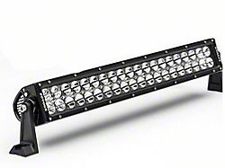 ZRoadz 20-Inch Double Row Straight LED Light Bar; Flood/Spot Combo Beam (Universal; Some Adaptation May Be Required)
