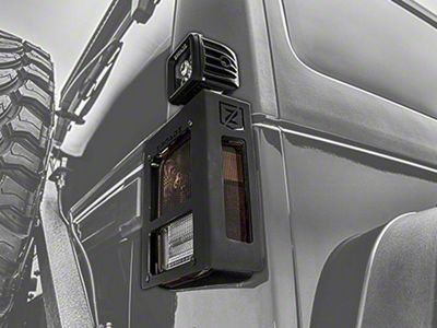ZRoadz 3-Inch LED Light Cubes with Tail Light Cage Mounting Brackets (07-18 Jeep Wrangler JK)