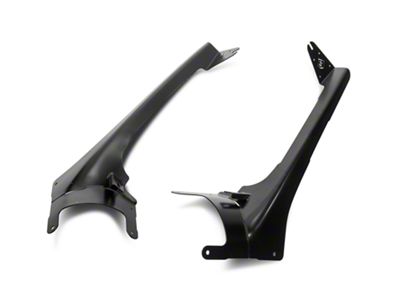 ZRoadz 50 to 52-Inch LED Light Bar and Two 3-Inch LED Light Cube Roof Level Mounting Brackets (18-25 Jeep Wrangler JL, Excluding 4xe & Rubicon 392)