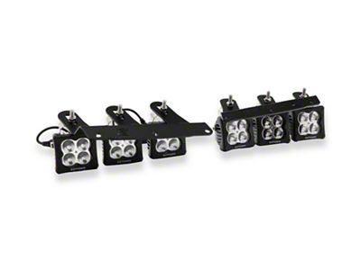 ZRoadz 3-Inch Amber LED Pod Lights with Fog Light Mounting Brackets (21-25 Bronco w/ Modular Front Bumper)