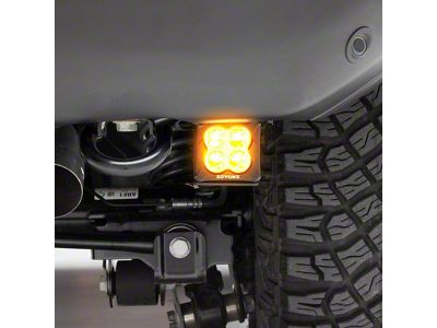ZRoadz 3-Inch Amber LED Pod Lights with Rear Bumper Mounting Brackets (21-25 Bronco)