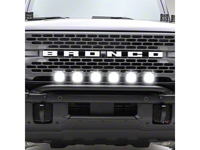 ZRoadz 3-Inch Amber LED Pod Lights with Top Bumper Mounting Brackets (21-25 Bronco w/ Modular Front Bumper)