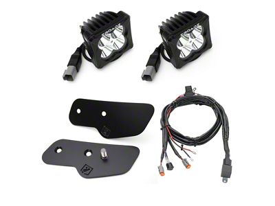 ZRoadz 3-Inch White LED Pod Lights with A-Pillar Mounting Brackets (21-25 Bronco)