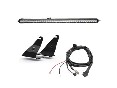 ZRoadz 40-Inch Straight LED Light Bar with Front Roof Mounting Brackets (21-25 Bronco)