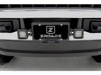 ZRoadz License Plate Frame LED Bracket (Universal; Some Adaptation May Be Required)