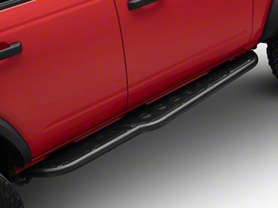 ZRoadz TRAILX.R3 Series Rock Slider Side Steps; Textured Black (21-25 Bronco 4-Door)