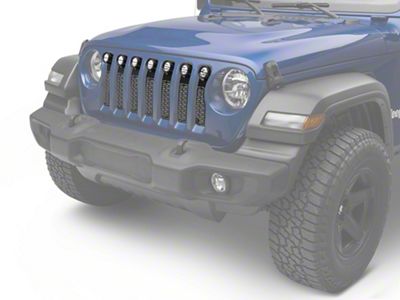 ZRoadz Grille Insert with LED Lights; Black (18-25 Jeep Wrangler JL)