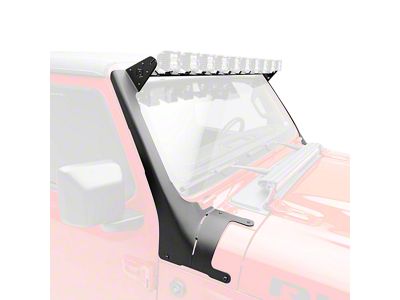 ZRoadz Multi-LED Roof Cross Bar and A-Pillar Light Mounting Brackets (20-25 Jeep Gladiator JT, Excluding Mojave)