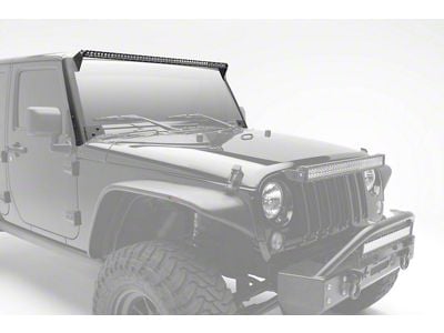ZRoadz 50-Inch Straight LED Light Bar with Front Roof Mounting Brackets (07-18 Jeep Wrangler JK)