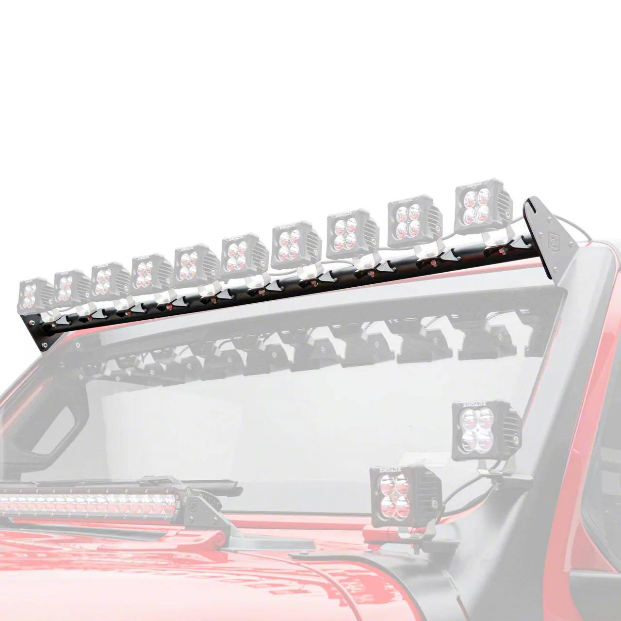 ZRoadz Jeep Wrangler Multi-LED Roof Cross Bar Light Mount