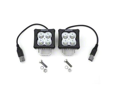 ZRoadz 3-Inch G2 Series Bright White LED Light Pods; Spot Beam (Universal; Some Adaptation May Be Required)