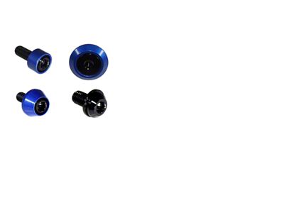 ZSPEC Design Interior Dress Up Bolts Fastener Kit; Titanium and Billet; Black/Blue (21-25 Bronco)