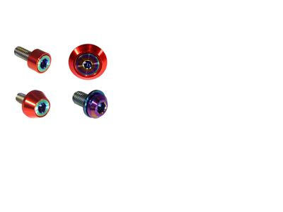 ZSPEC Design Interior Dress Up Bolts Fastener Kit; Titanium and Billet; Burned/Red (21-25 Bronco)