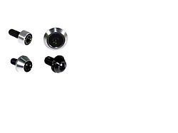ZSPEC Design Stage 3 Dress Up Bolts Fastener Kit; Titanium and Billet; Black/Silver (21-25 2.7L EcoBoost Bronco)