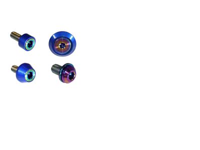 ZSPEC Design Stage 3 Dress Up Bolts Fastener Kit; Titanium and Billet; Burned/Blue (21-25 2.7L EcoBoost Bronco)