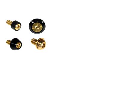 ZSPEC Design Stage 3 Dress Up Bolts Fastener Kit; Titanium and Billet; Gold/Black (21-25 2.7L EcoBoost Bronco)