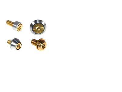 ZSPEC Design Stage 3 Dress Up Bolts Fastener Kit; Titanium and Billet; Gold/Silver (21-25 2.7L EcoBoost Bronco)