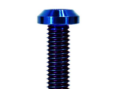 ZSPEC Design Bed Rope Hooks Fastener Kit; Titanium; Blue (05-25 Frontier)