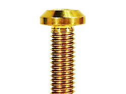 ZSPEC Design Bed Rope Hooks Fastener Kit; Titanium; Gold (05-26 Frontier)