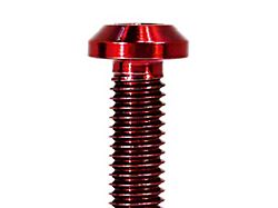 ZSPEC Design Bed Rope Hooks Fastener Kit; Titanium; Red (05-26 Frontier)