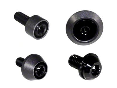 ZSPEC Design Hood Latch and Hinges Fasteners; Titanium and Billet; Black/Gunmetal (22-25 Frontier)