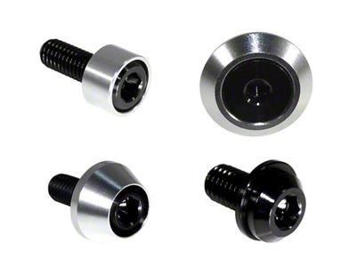 ZSPEC Design Hood Latch and Hinges Fasteners; Titanium and Billet; Black/Silver (22-25 Frontier)