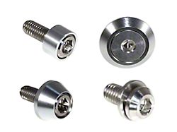 ZSPEC Design Hood Latch and Hinges Fasteners; Titanium and Billet; Silver/Silver (22-26 Frontier)