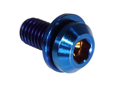 ZSPEC Design Off-Road Step Rails Fastener Kit; Grade-5 Titanium; Blue (22-25 Frontier)