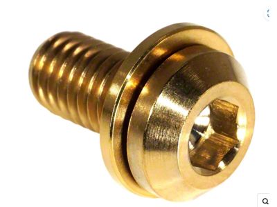 ZSPEC Design Off-Road Step Rails Fastener Kit; Grade-5 Titanium; Gold (22-25 Frontier)