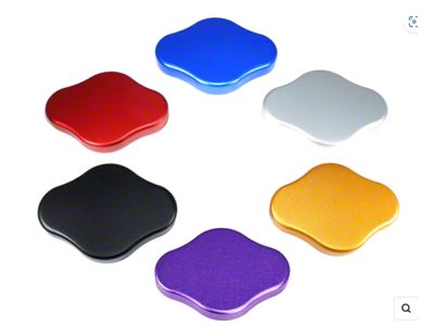 ZSPEC Design Radiator Cap Cover; Billet; Orange-Gold (05-25 Frontier)