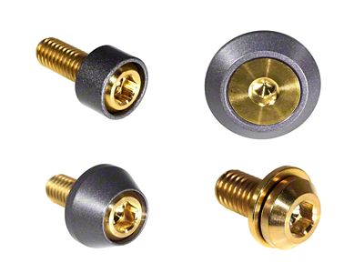 ZSPEC Design Stage 2 Dress Up Bolts Fastener Kit; Titanium and Billet; Gold/Gunmetal (22-25 Frontier)