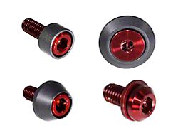 ZSPEC Design Stage 2 Dress Up Bolts Fastener Kit; Titanium and Billet; Red/Gunmetal (22-25 Frontier)