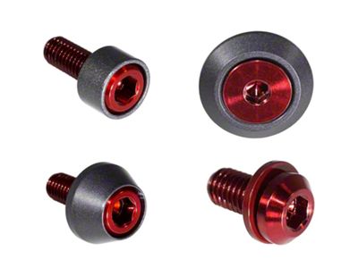 ZSPEC Design Stage 2 Dress Up Bolts Fastener Kit; Titanium and Billet; Red/Gunmetal (22-25 Frontier)