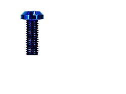 ZSPEC Design Utili-Track Sides and Rear Fastener Kit; Titanium; Blue (05-26 Frontier)