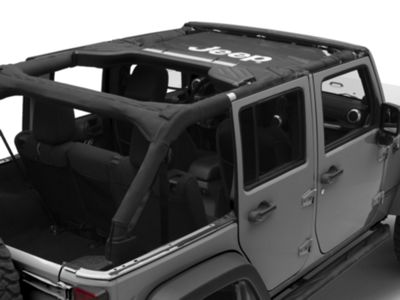 Jeep Licensed by RedRock Jeep Wrangler Mesh Sun Shade with