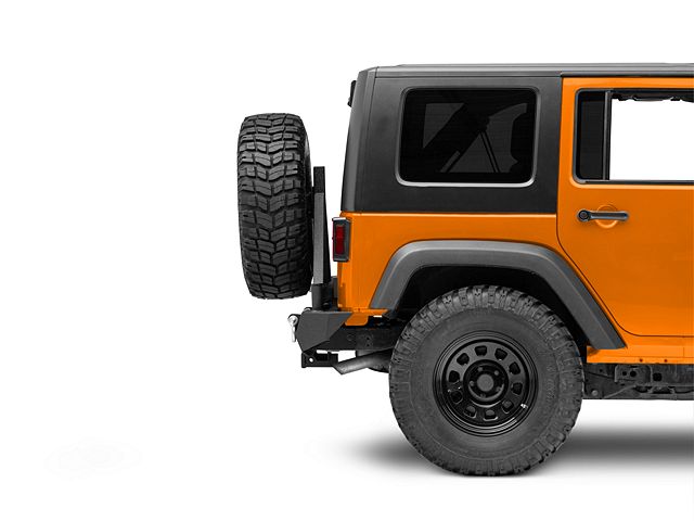 Barricade Jeep Wrangler Trail Force HD Rear Bumper with Tire Barricade Jeep Wrangler Trail Force HD Rear Bumper with Tire