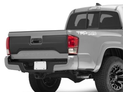 Air Design Tailgate Applique; Satin Black (16-23 Tacoma)