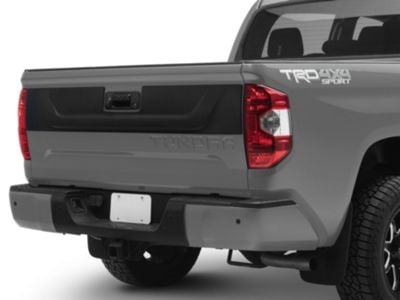 Air Design Tailgate Applique; Satin Black (14-21 Tundra)