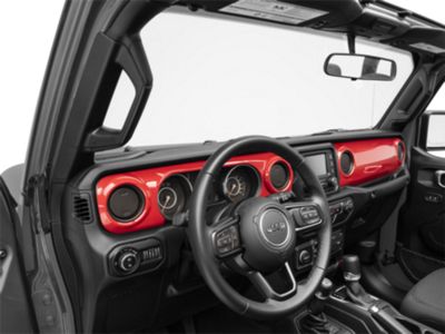 RedRock Dash Panel Overlay; Red (20-24 Jeep Gladiator JT)