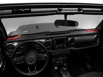 RedRock Door Speaker Trim; Red (20-24 Jeep Gladiator JT)