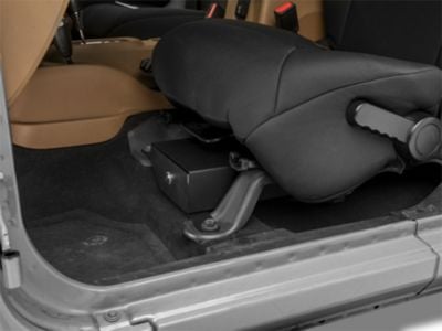 RedRock Under Seat Storage Lock Vault; Driver Side (07-10 Jeep Wrangler JK 2-Door; 07-18 Jeep Wrangler JK 4-Door)