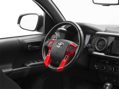 RedRock Steering Wheel Trim; Red (16-23 Tacoma)