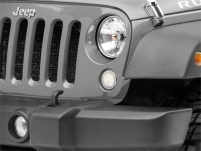 Raxiom Axial Series LED Turn Signals with Halo; Clear (07-18 Jeep Wrangler JK)