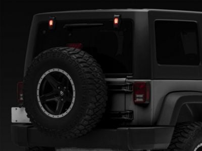 Chrome Tail Door Rear Window Glass Hinge Cover Trim For Jeep Wrangler JL 2018-2024 – 2pc
